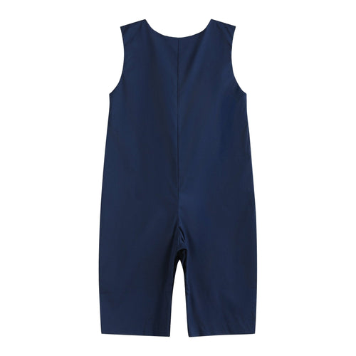 Blue Nativity Smocked Longall