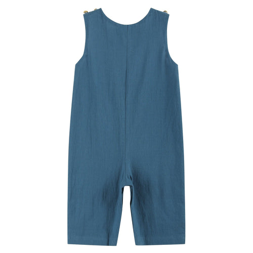 Cobalt Blue Turkey Smocked Longalls