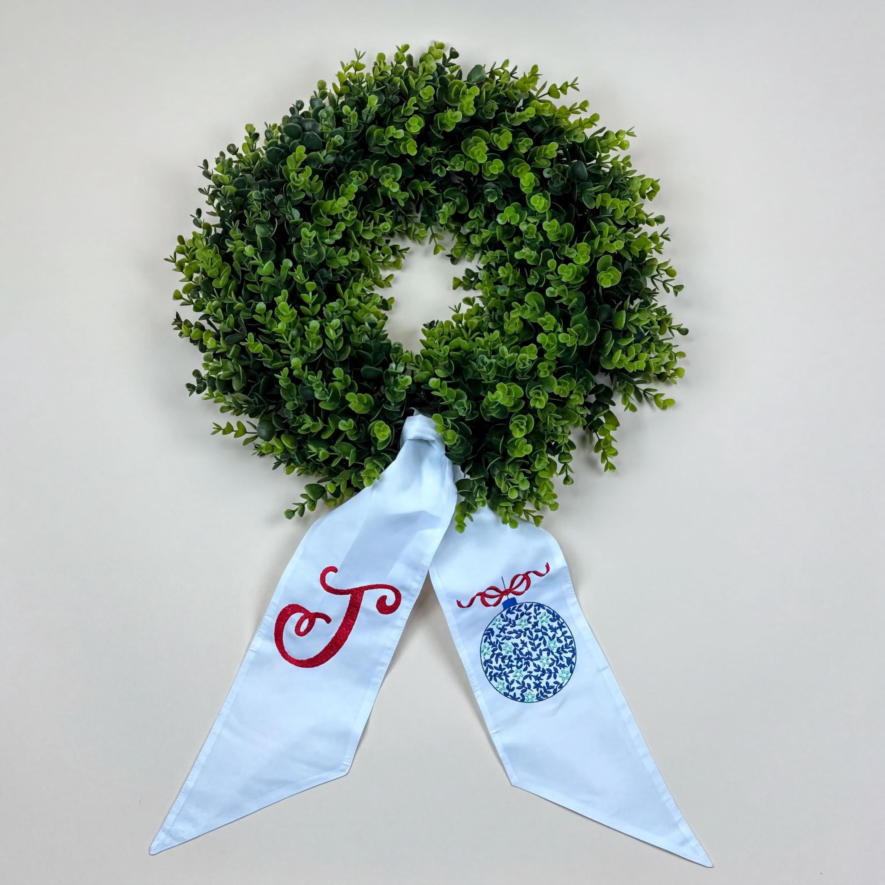 Personalized Wreath Sash for Front Door