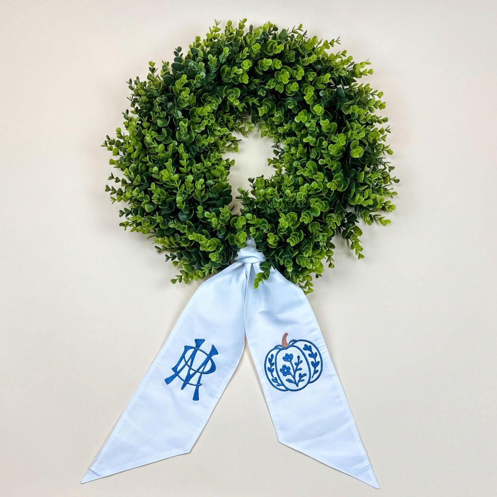 Personalized Wreath Sash for Front Door