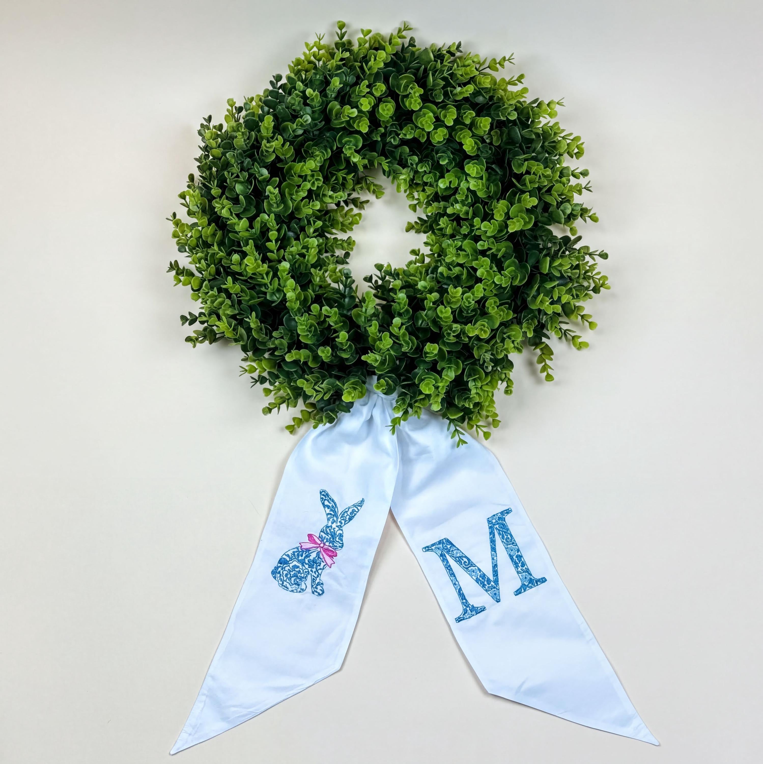 Personalized Wreath Sash for Front Door