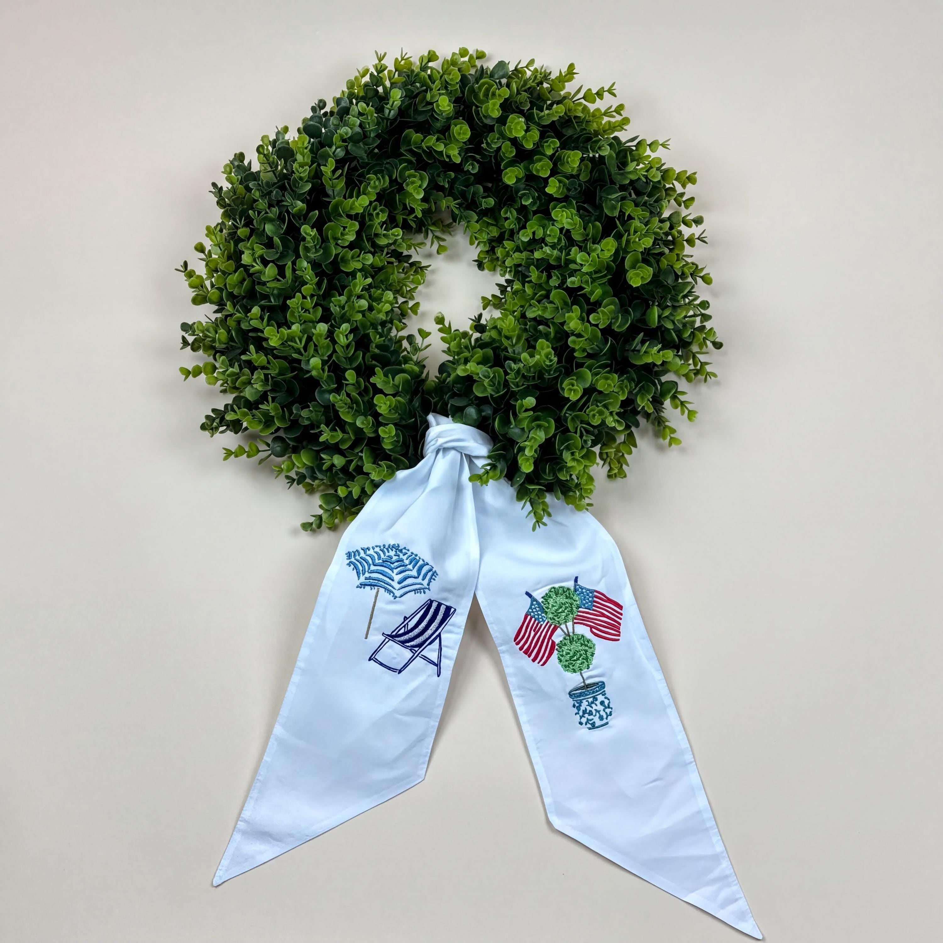 Personalized Wreath Sash for Front Door