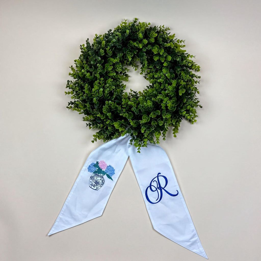 Personalized Wreath Sash for Front Door