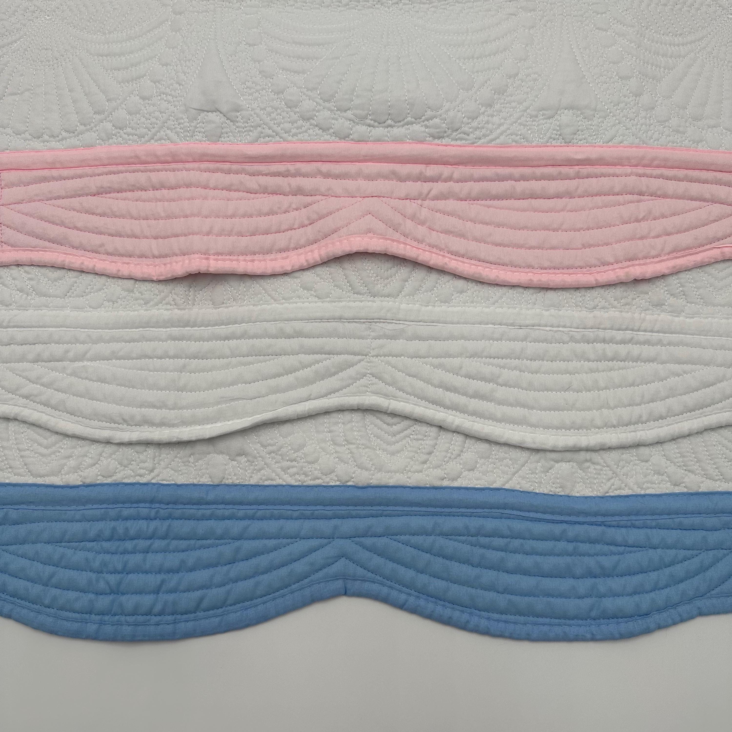 Custom Monogrammed Baby Quilt - Luxurious Heirloom Blanket for Infants