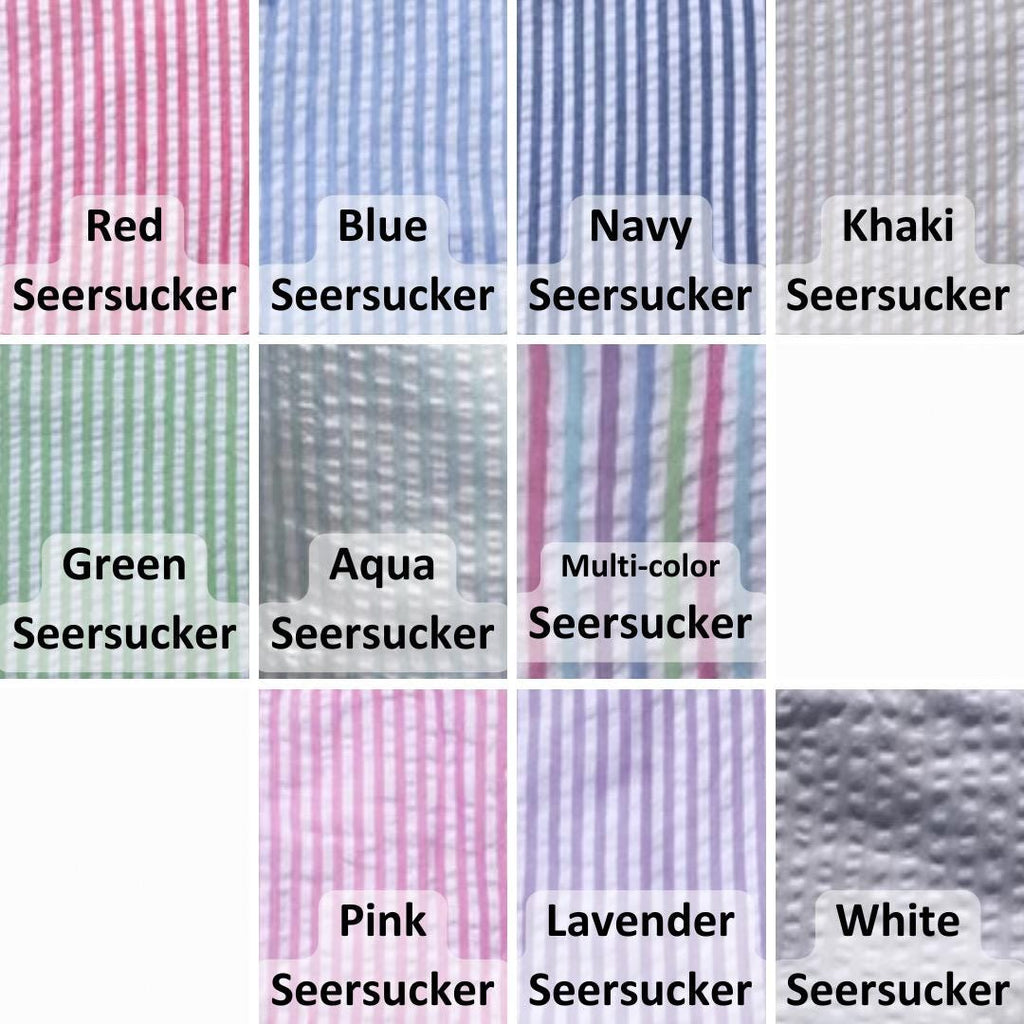 Girls' Custom Name Seersucker Sundress | Monogram Summer Dress