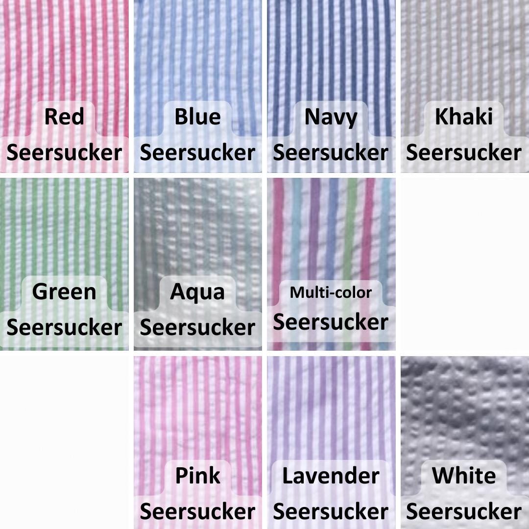Girls' Custom Name Seersucker Sundress | Monogram Summer Dress