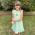 Girls' Custom Name Seersucker Sundress | Monogram Summer Dress