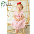 Toddler Girls' Custom Name Seersucker Sundress | Monogram Summer Dress