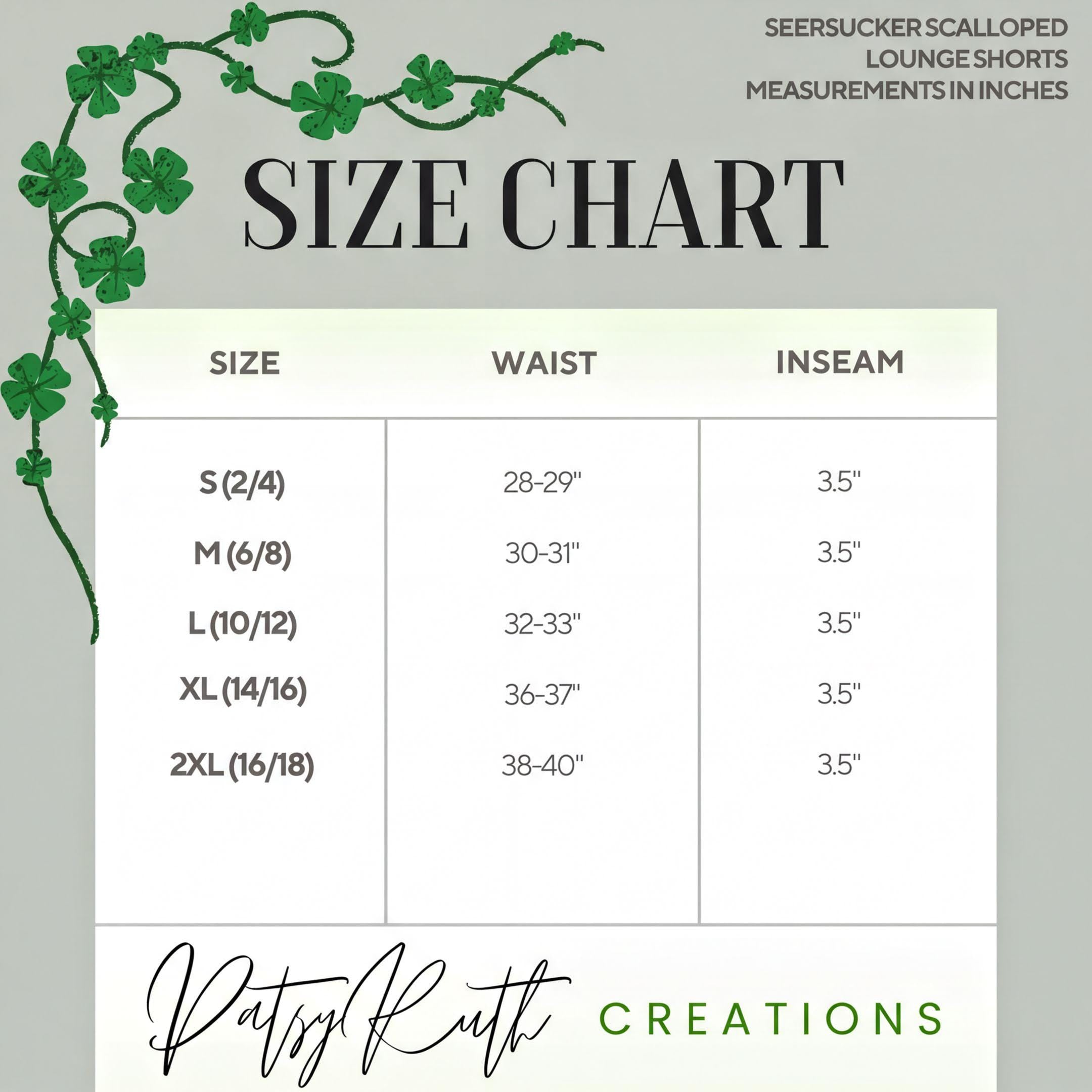 Personalized Seersucker Sleep Shorts  Scalloped Hem Monogram Pajamas