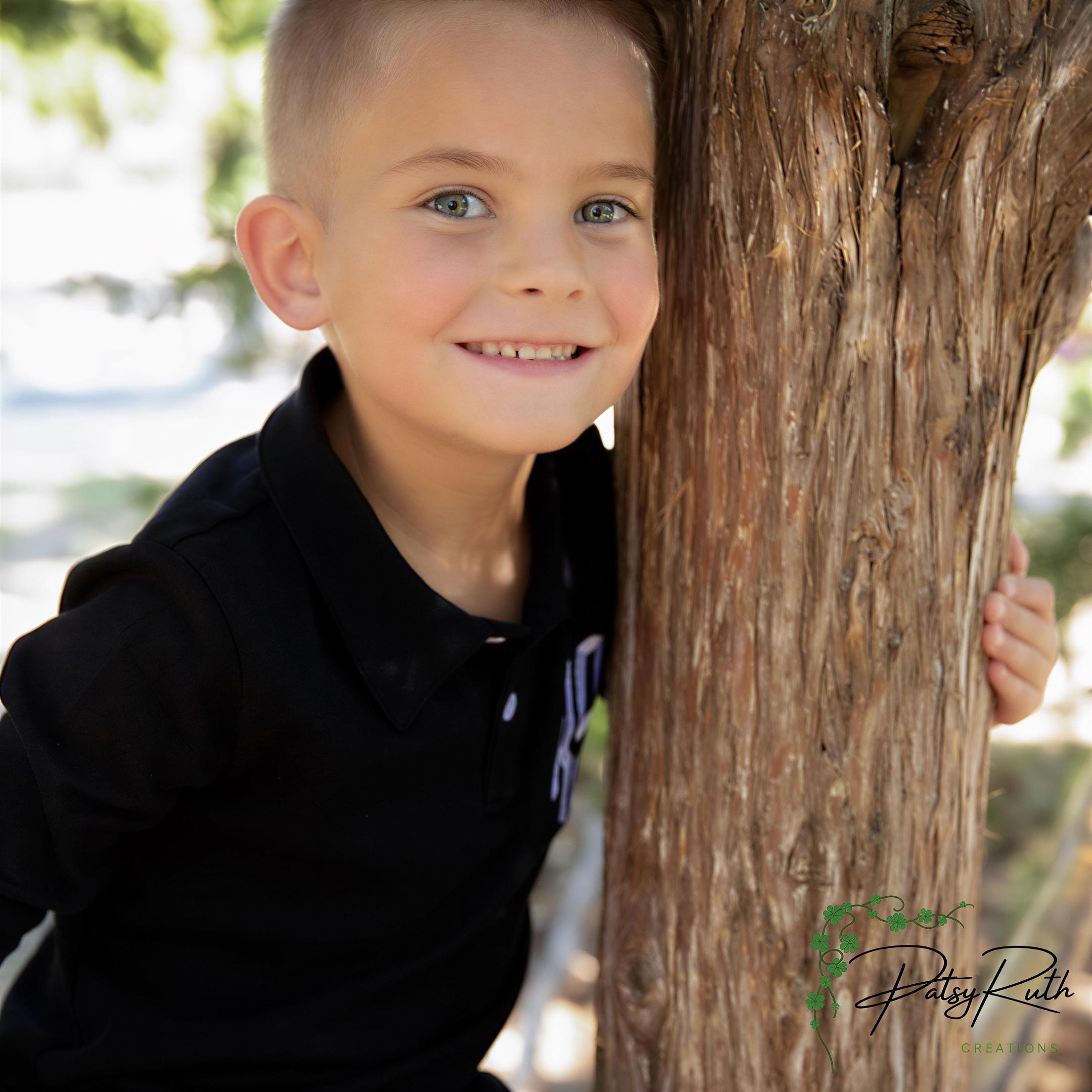 Boys Long-Sleeve Polo Shirt, Personalized Monogram