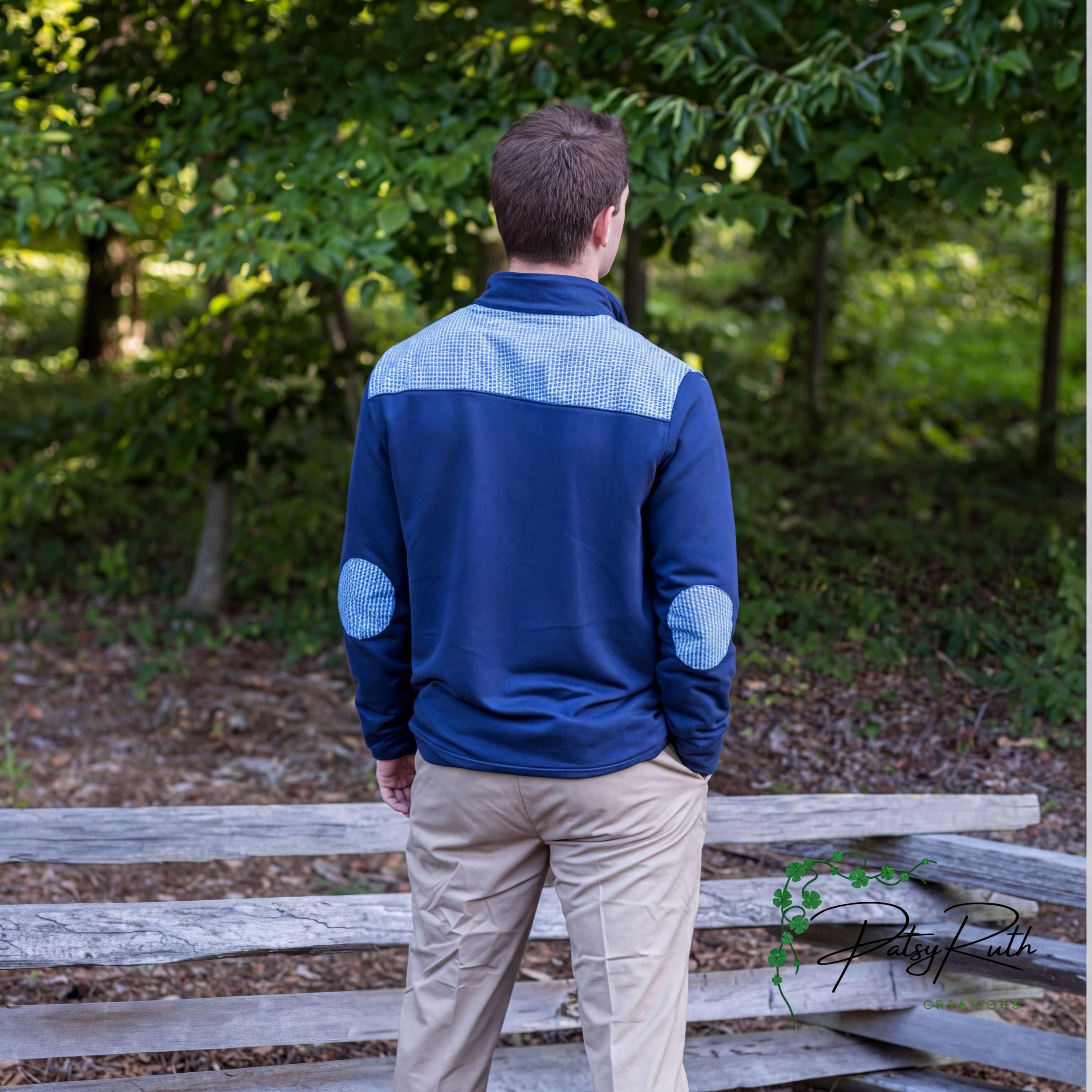 Customized Pullover with Gingham Accents