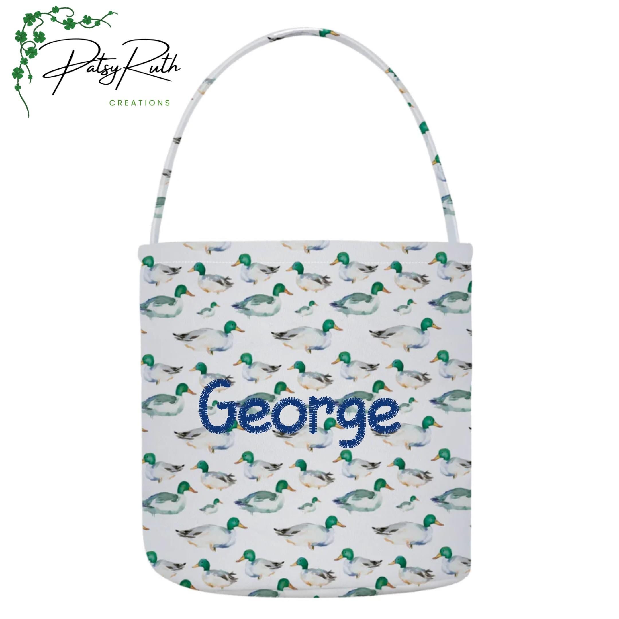 Personalized Cotton Bucket Bag for Kids