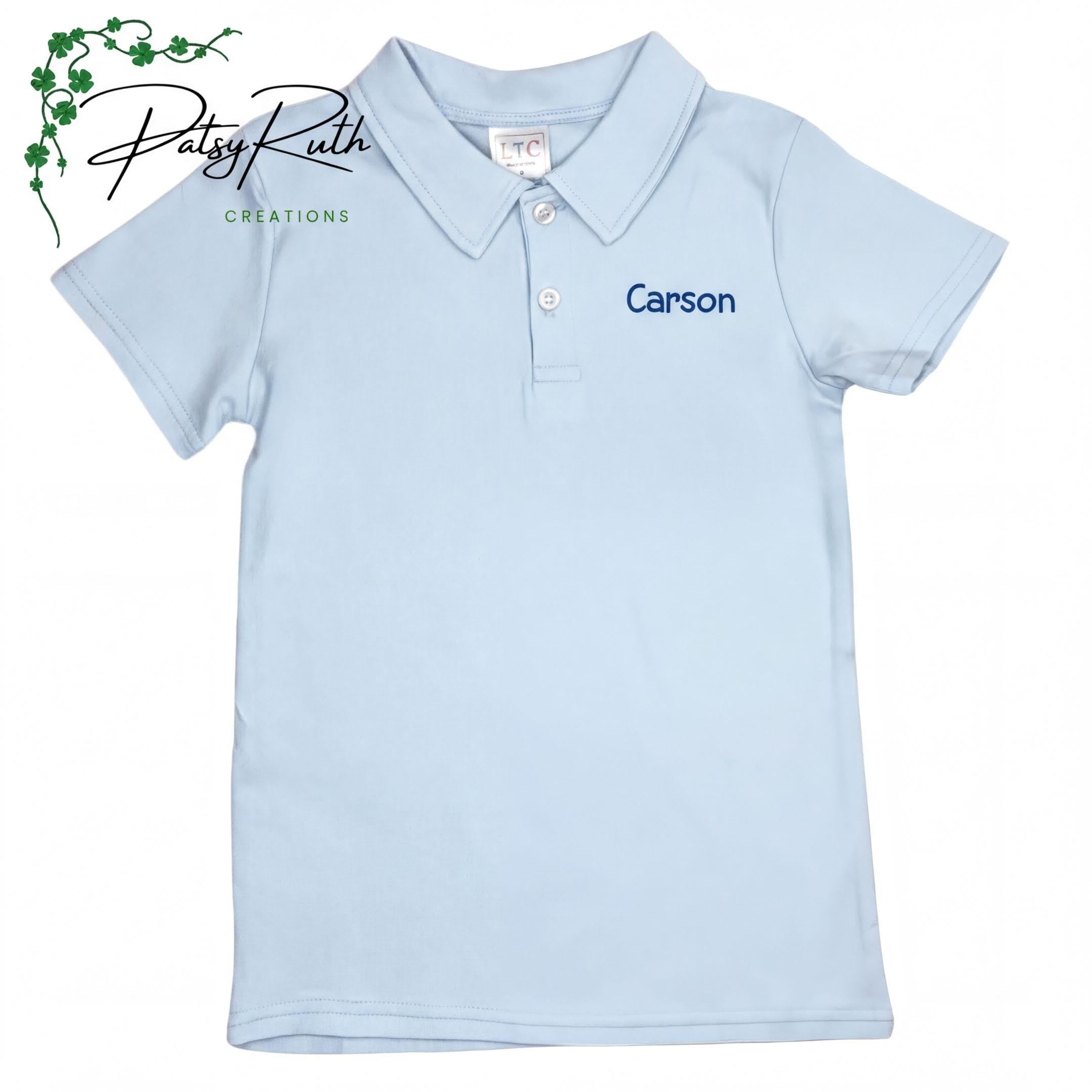Custom Monogram Baby Polo Shirt
