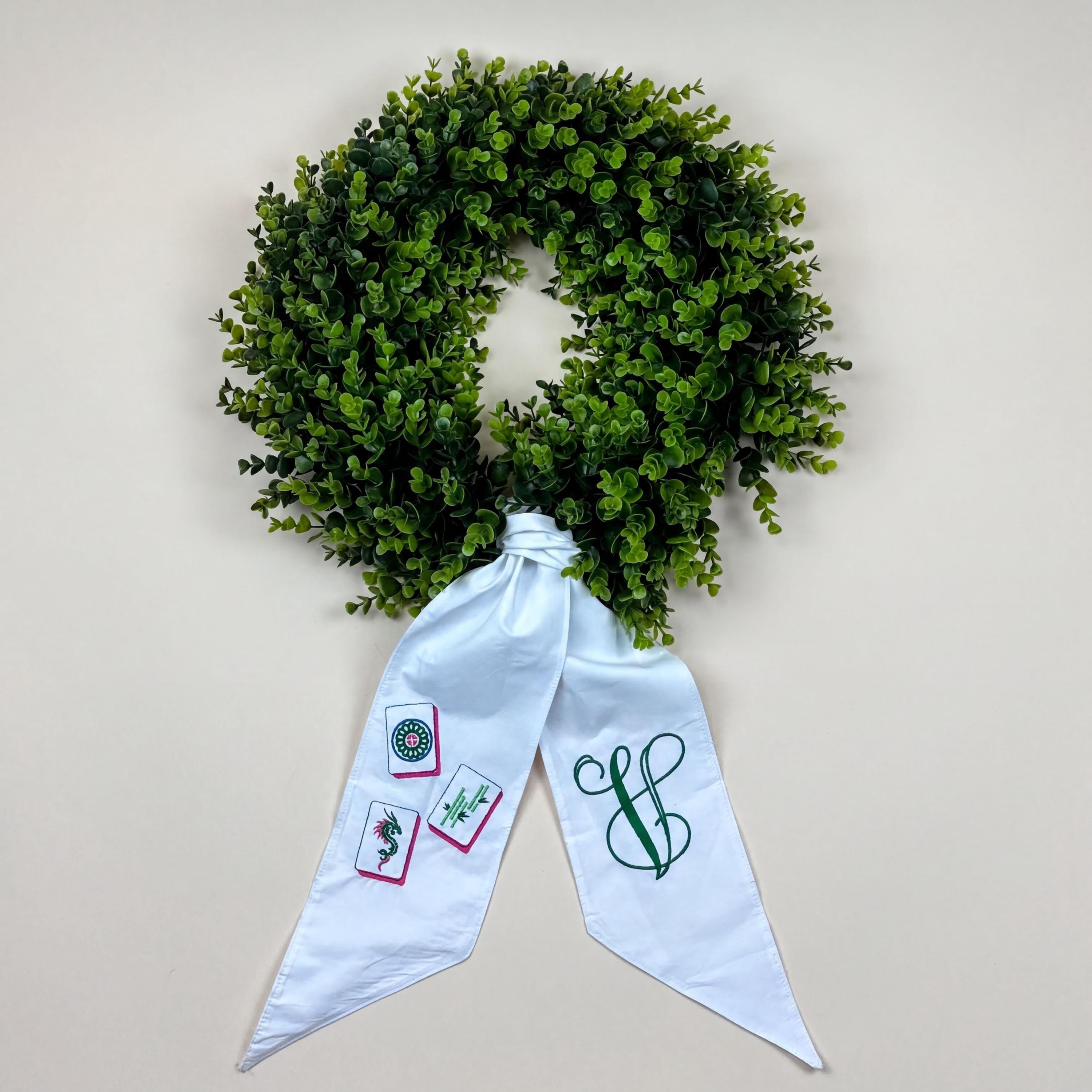 Personalized Wreath Sash for Front Door