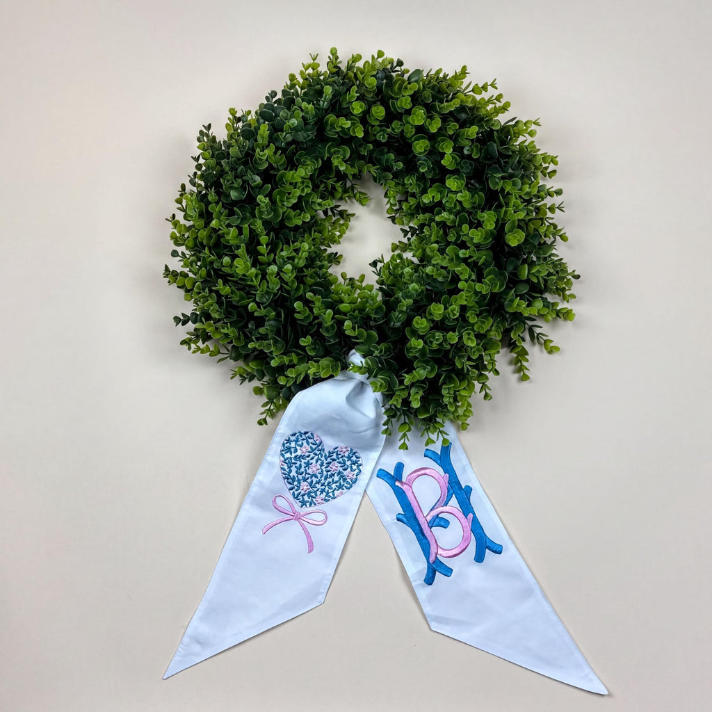 Personalized Wreath Sash for Front Door
