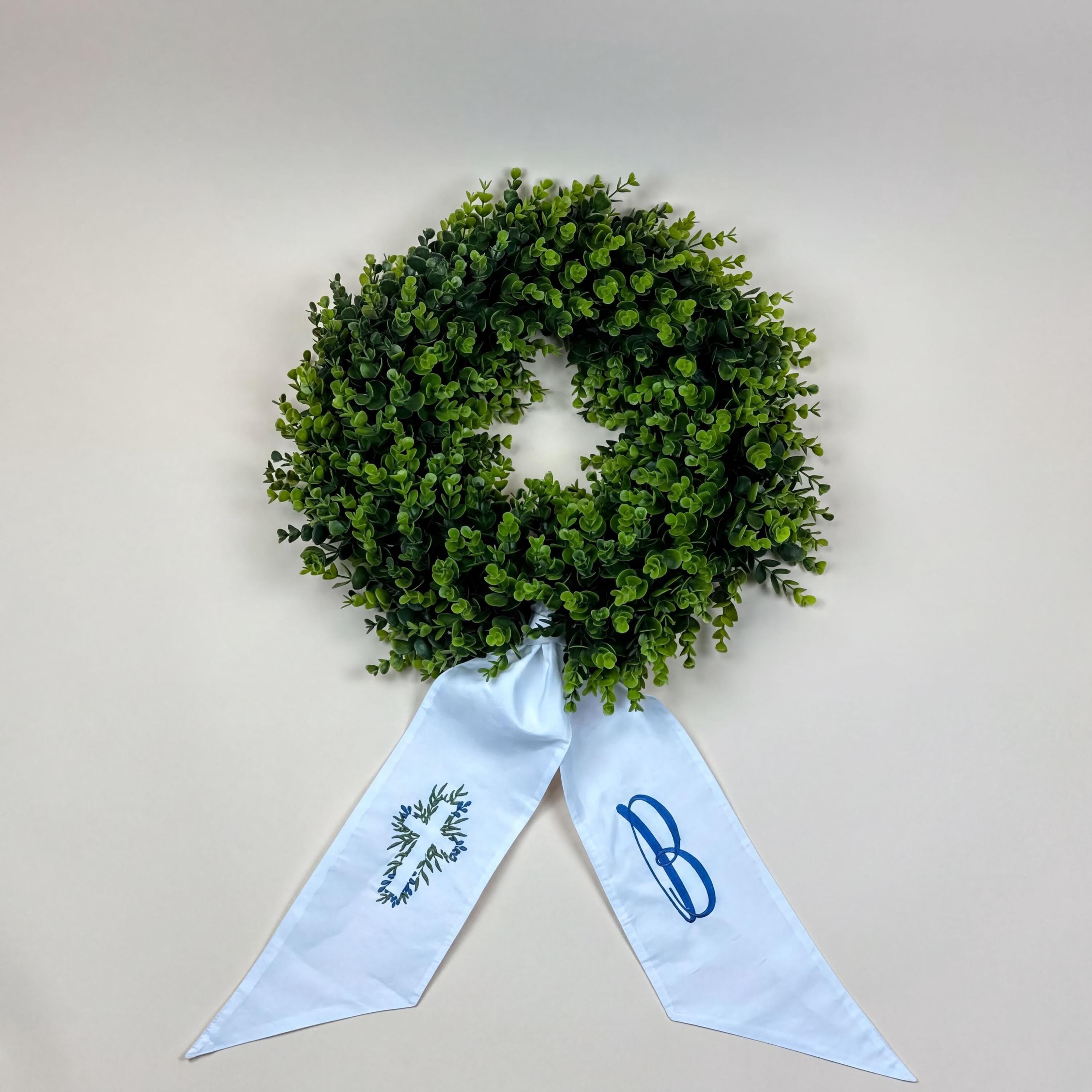 Personalized Wreath Sash for Front Door