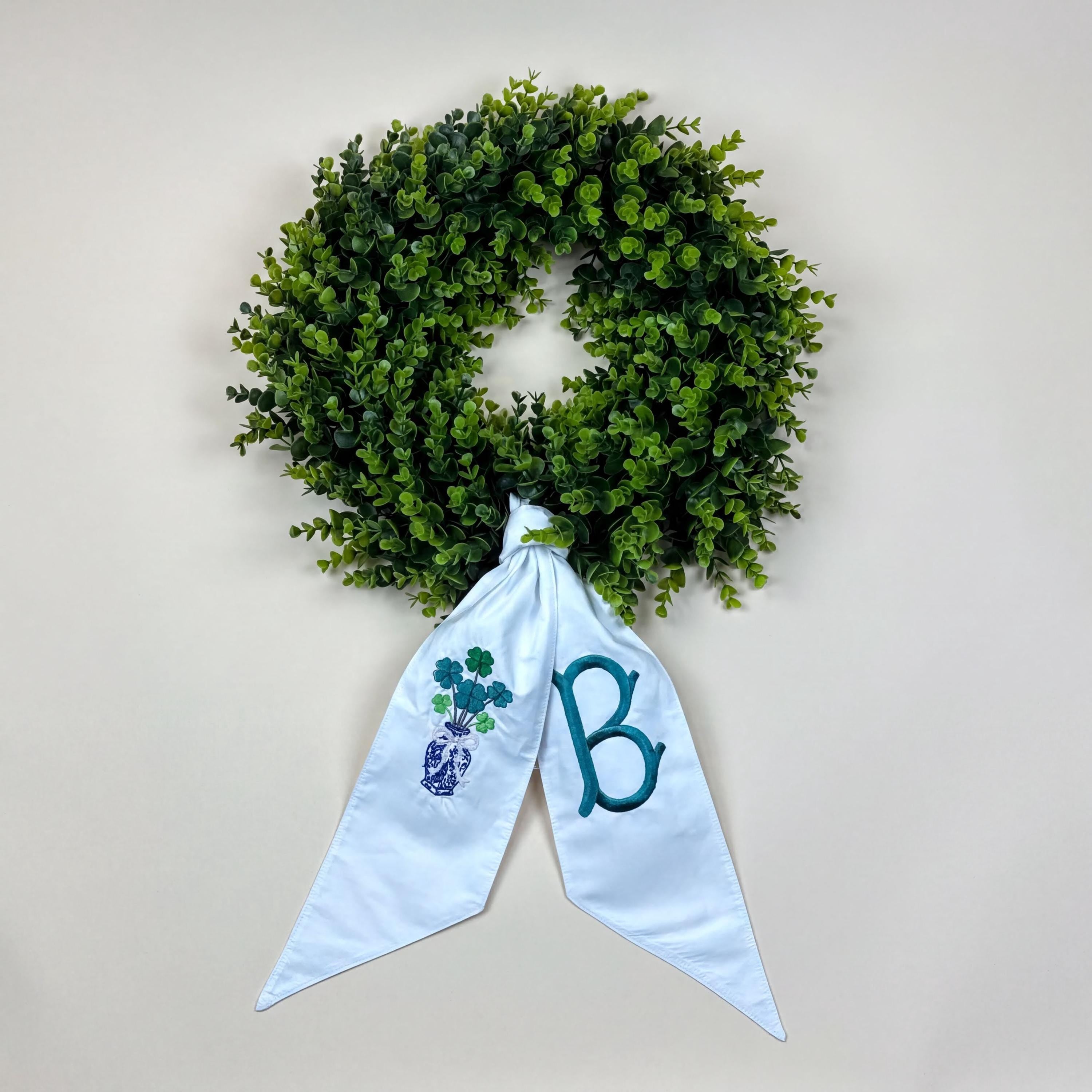Personalized Wreath Sash for Front Door