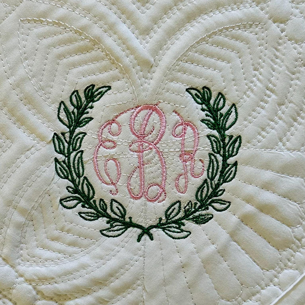 Custom Monogrammed Baby Quilt - Luxurious Heirloom Blanket for Infants
