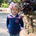 Personalized | Monogrammed Quarter-Zip Pullover with Gingham Collar