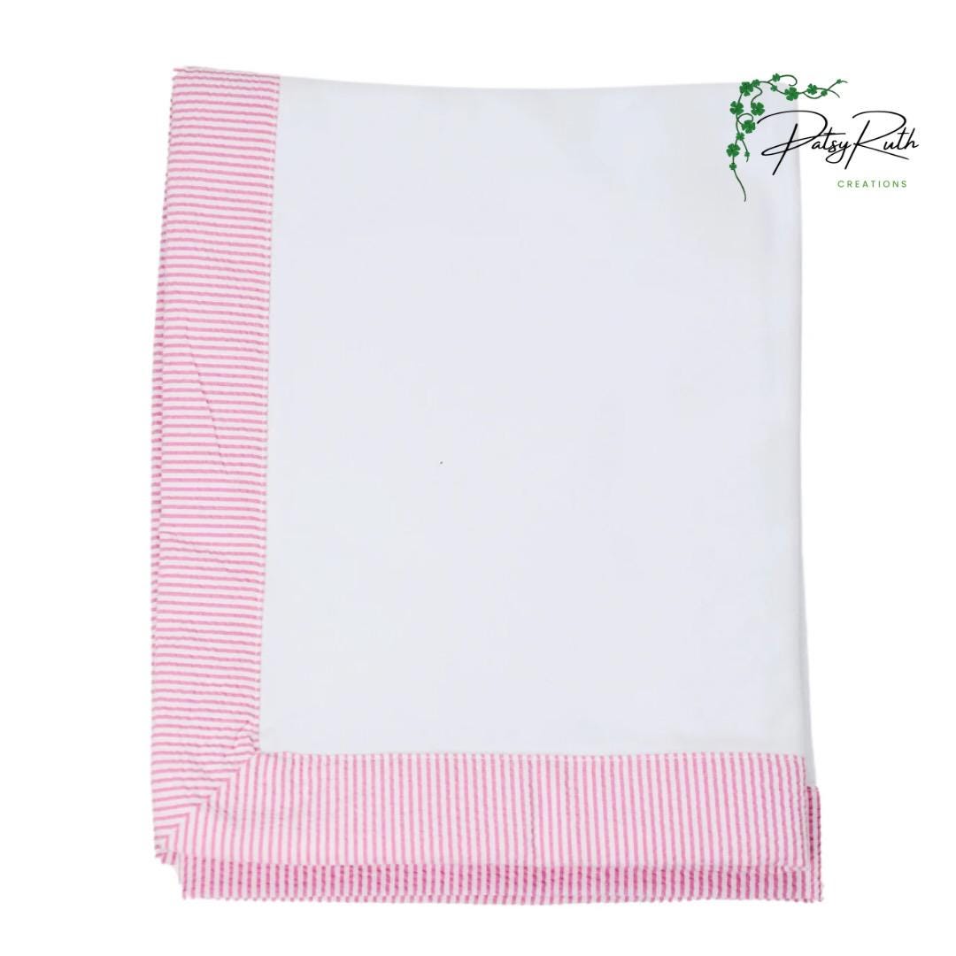 Personalized Baby Blanket with Elegant Monogram or Custom Name