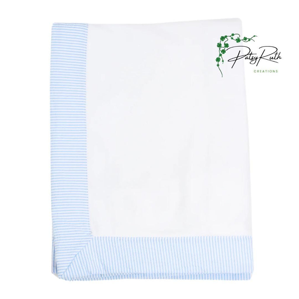 Personalized Baby Blanket with Elegant Monogram or Custom Name