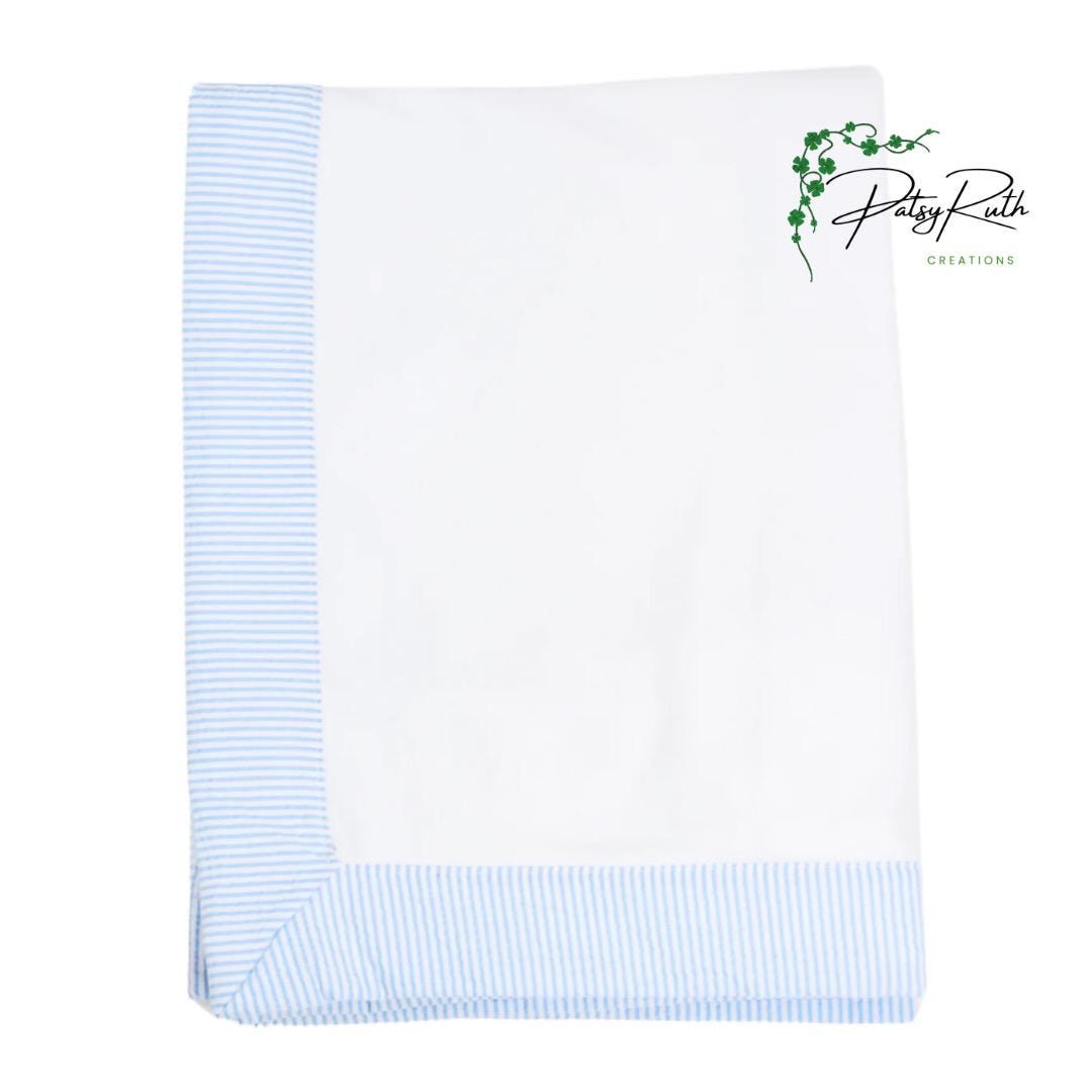 Personalized Baby Blanket with Elegant Monogram or Custom Name