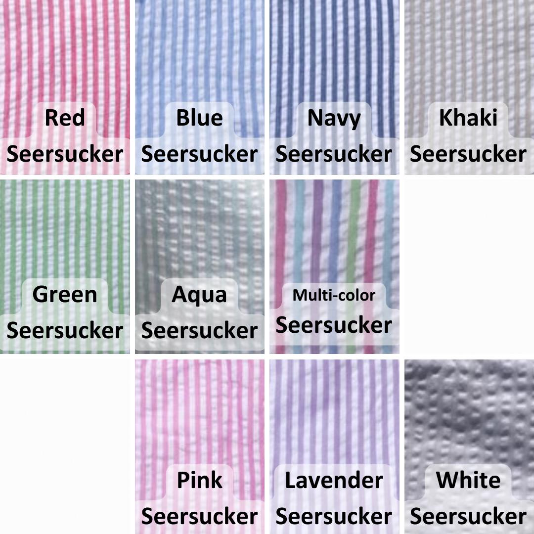 Toddler Girls' Custom Name Seersucker Sundress | Monogram Summer Dress