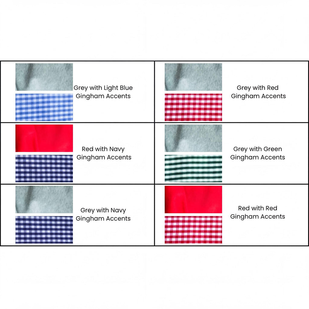 Child's Zip Front Vest with Gingham Collar