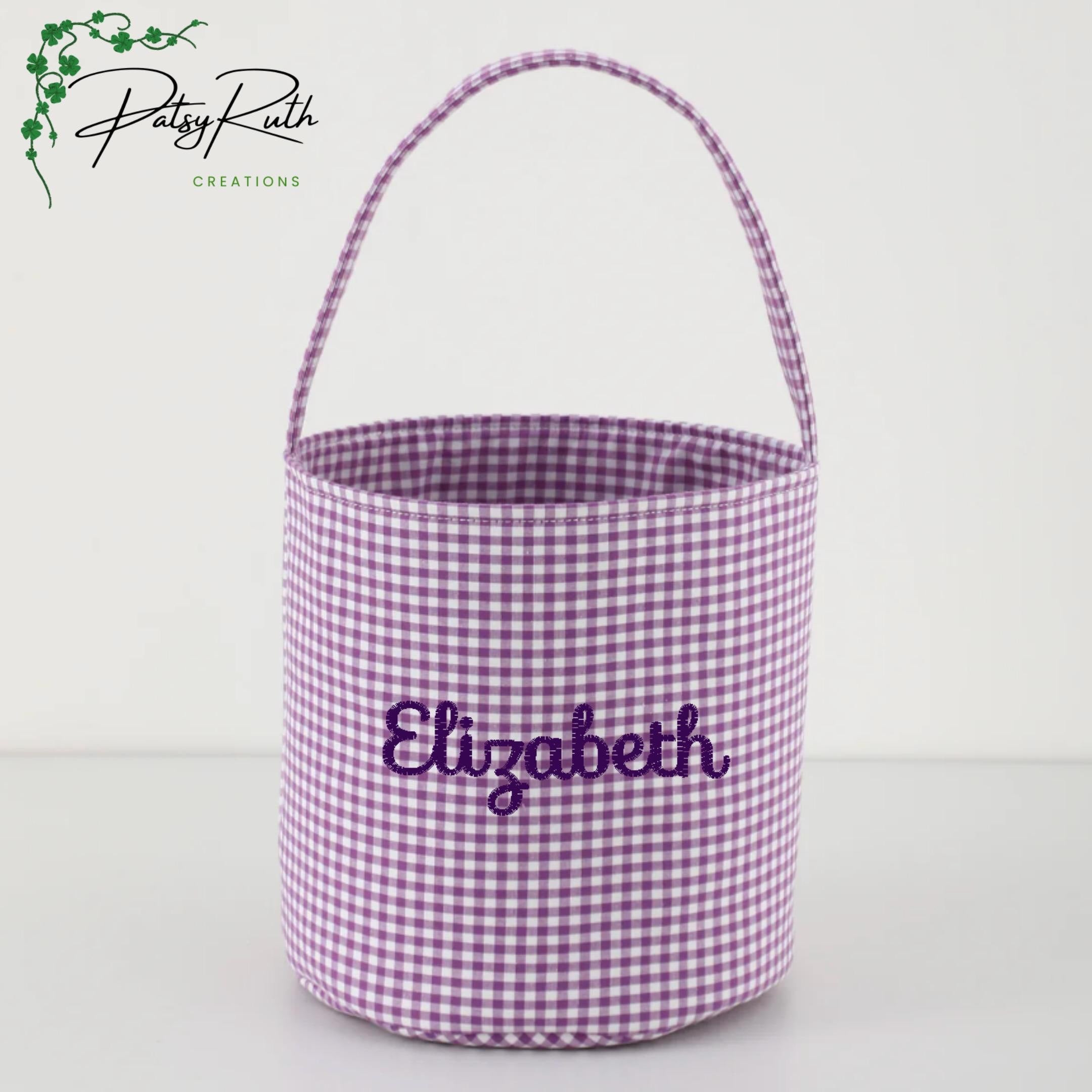 Personalized Cotton Bucket Bag for Kids
