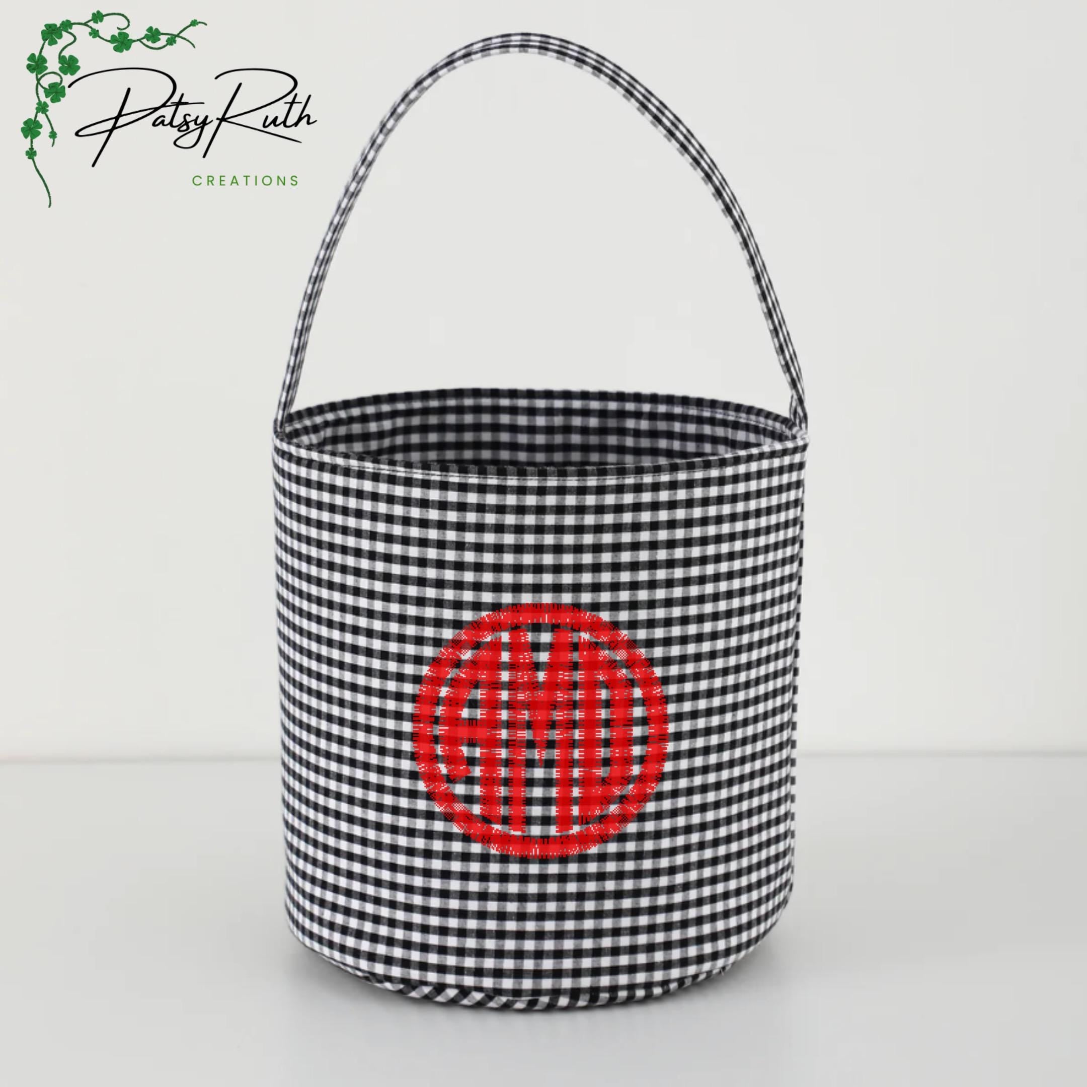 Personalized Cotton Bucket Bag for Kids