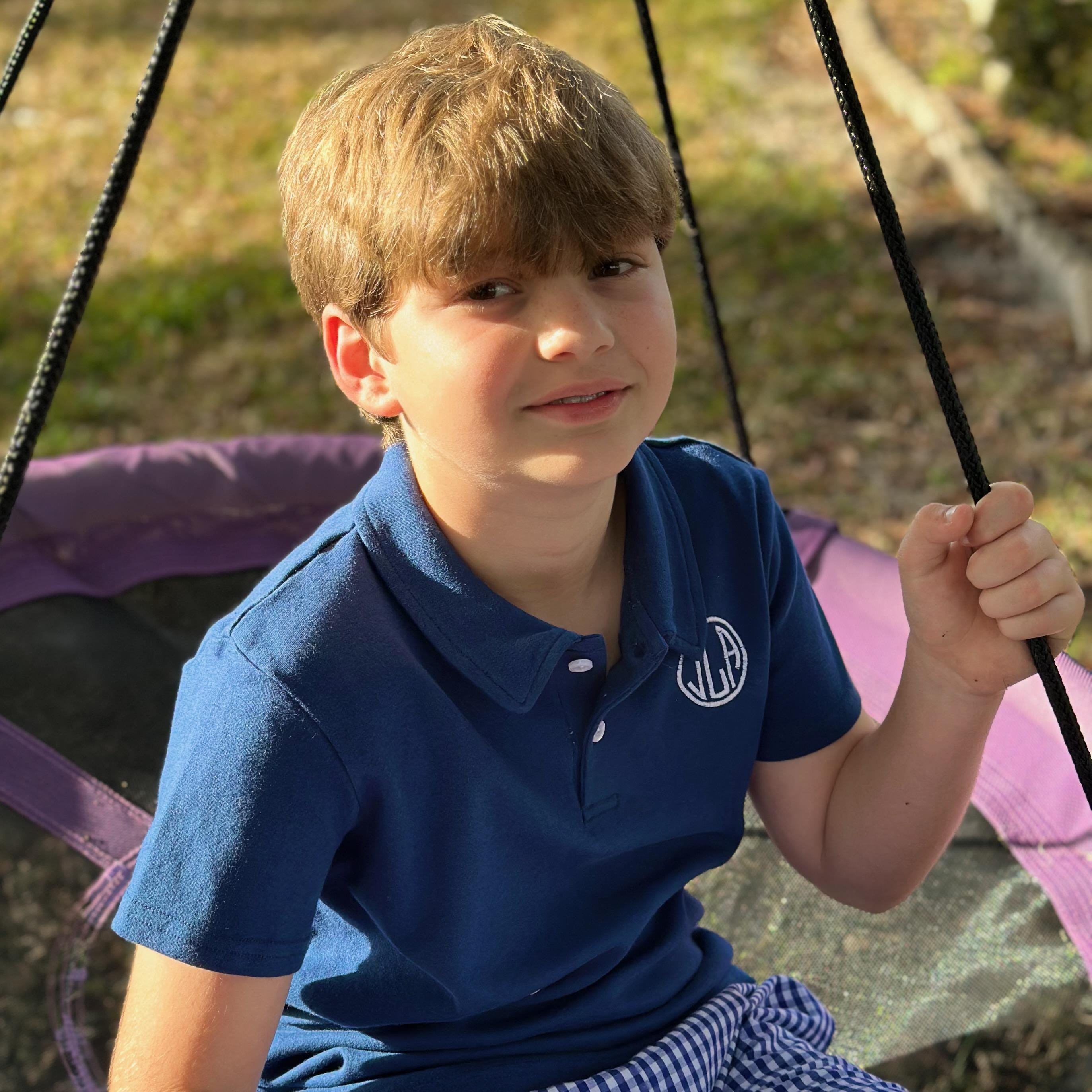 Custom Monogram Polo Shirt For Boys - Classic Personalized Top