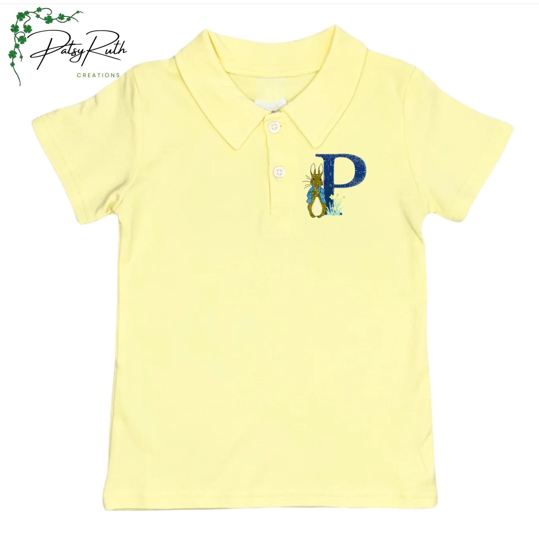 Custom Monogram Polo Shirt For Boys - Classic Personalized Top