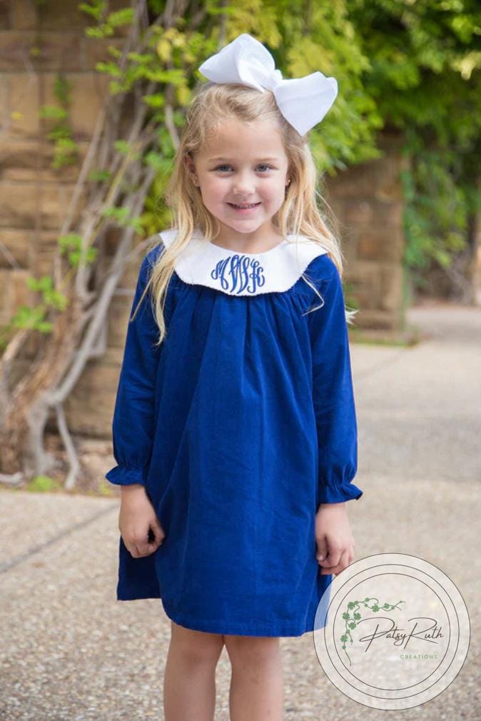 Personalized Kids Holiday Bishop Dress