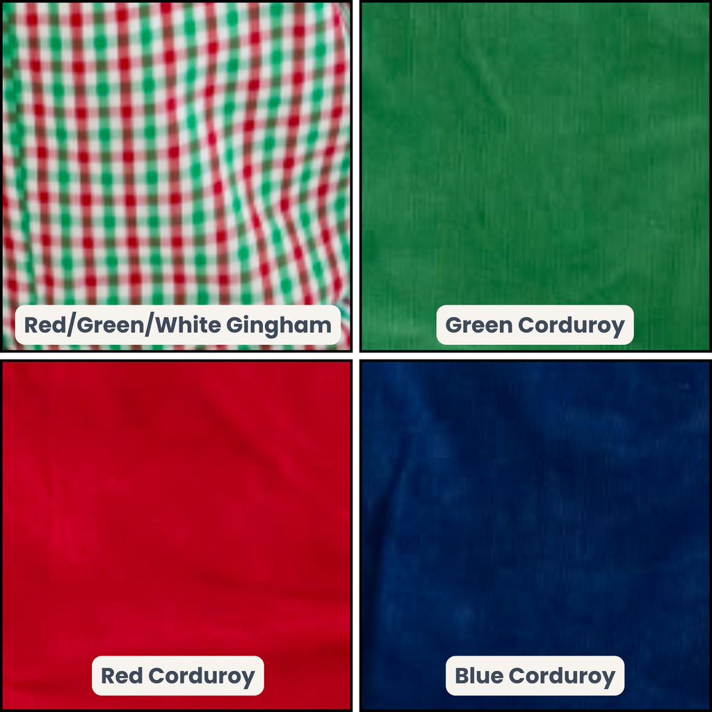 Soft Cotton Longalls Personalized Little Boy Longalls: Holiday Style, Gingham & Corduroy