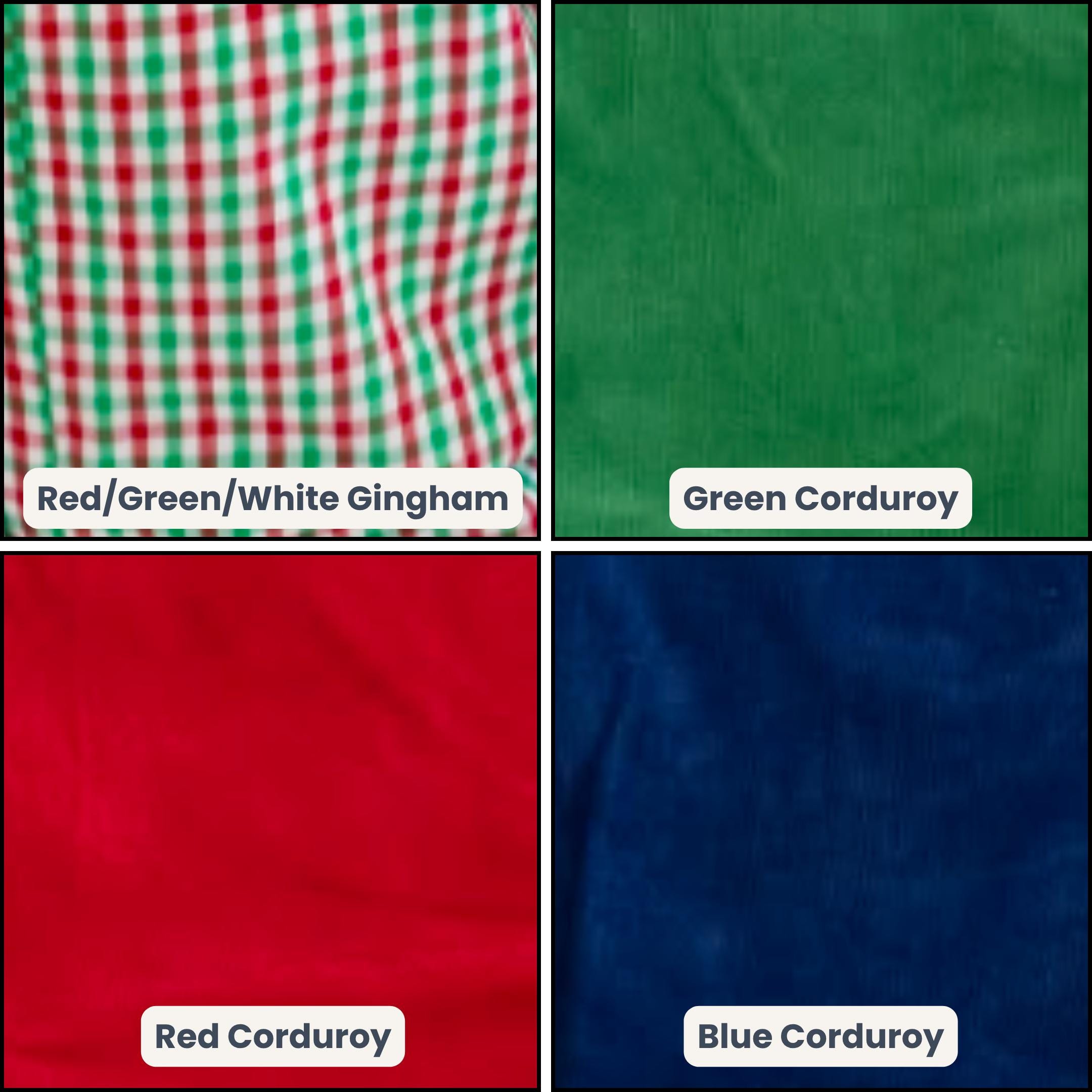 Boys Holiday Cotton Pants: Corduroy & Gingham Pattern, Fully Lined, Pockets | Soft Fabric, Comfortable Fit
