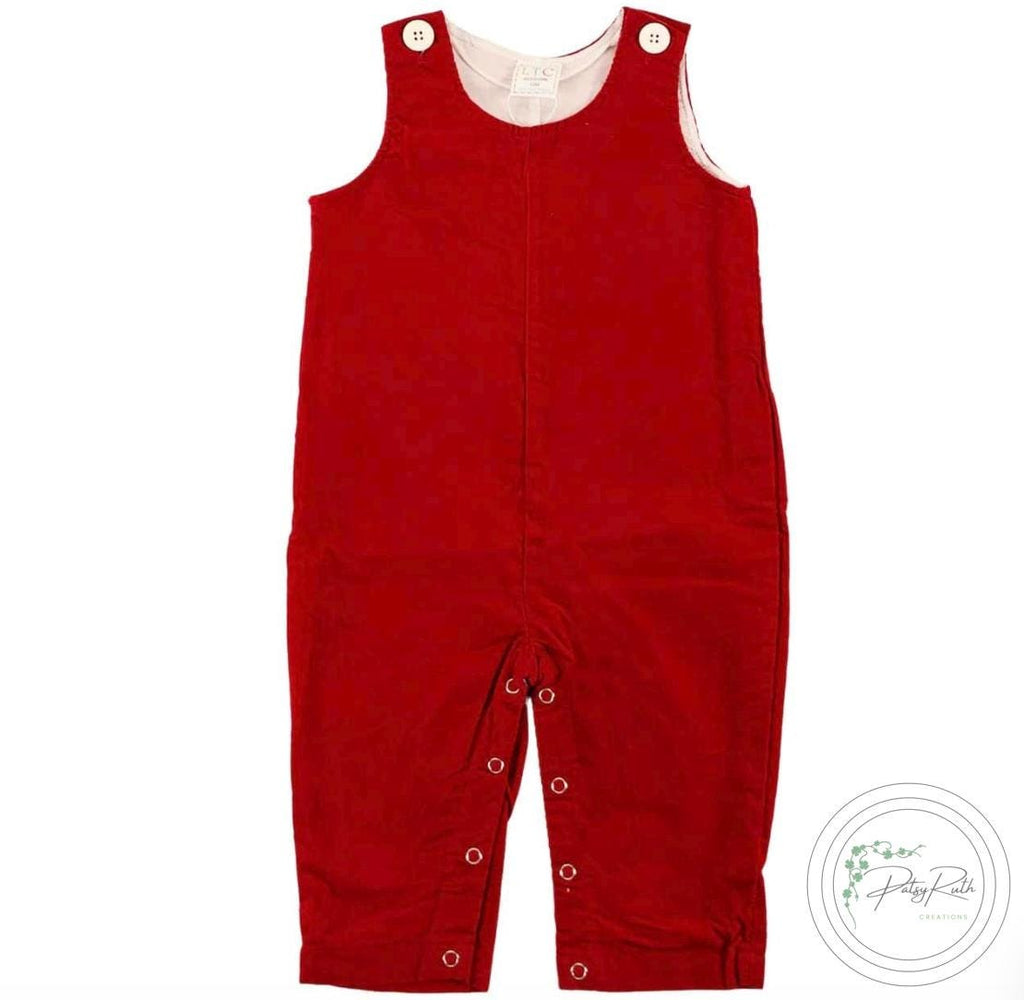 Soft Cotton Longalls Personalized Little Boy Longalls: Holiday Style, Gingham & Corduroy