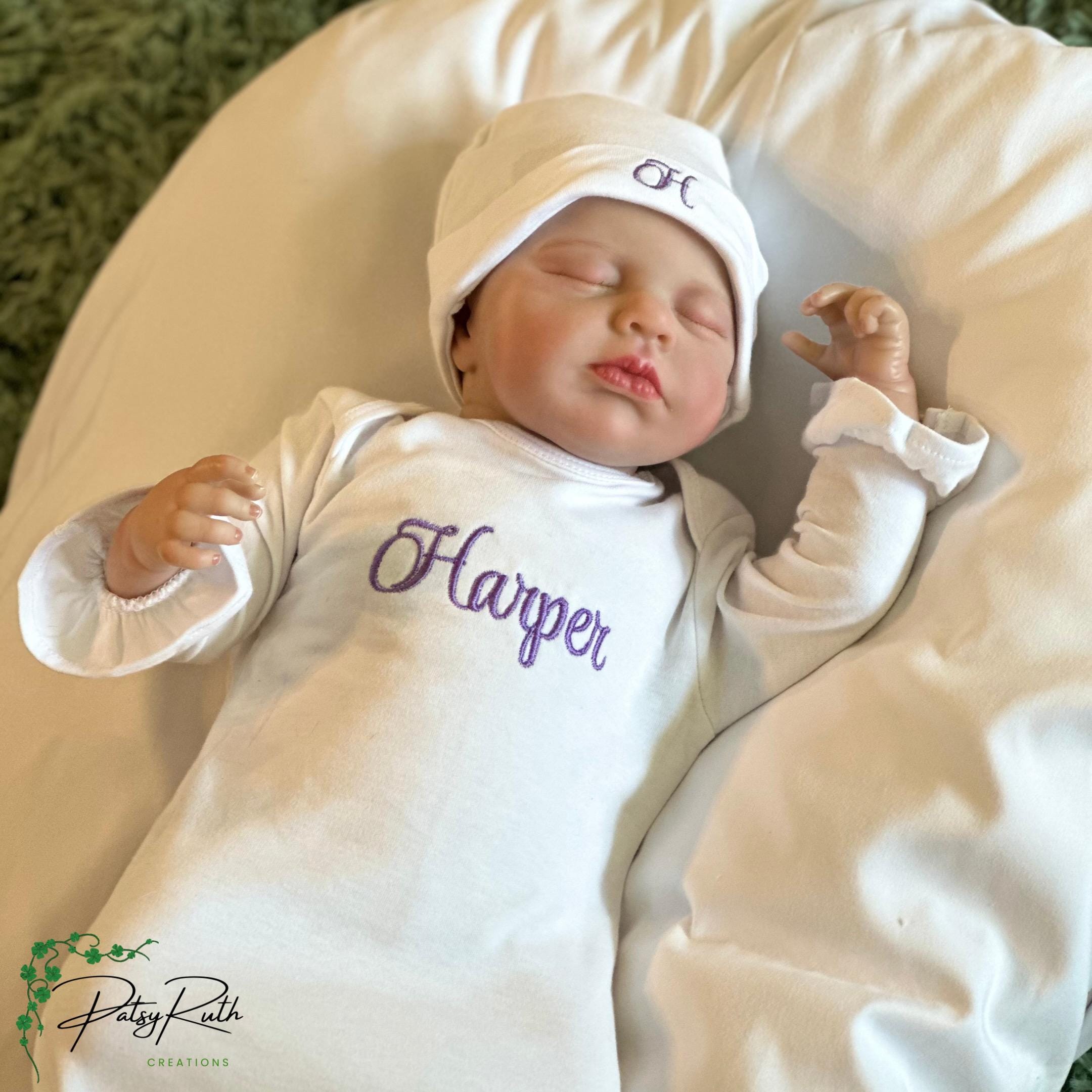 Monogrammed Infant Cotton Hat