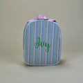 Personalized Seersucker Insulated Lunchbox