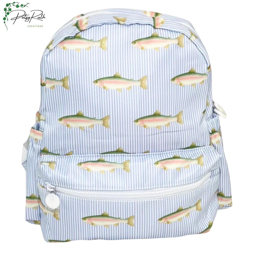 Personalized Nylon Backpack | Fun Prints, Interior Pocket, Side Pockets