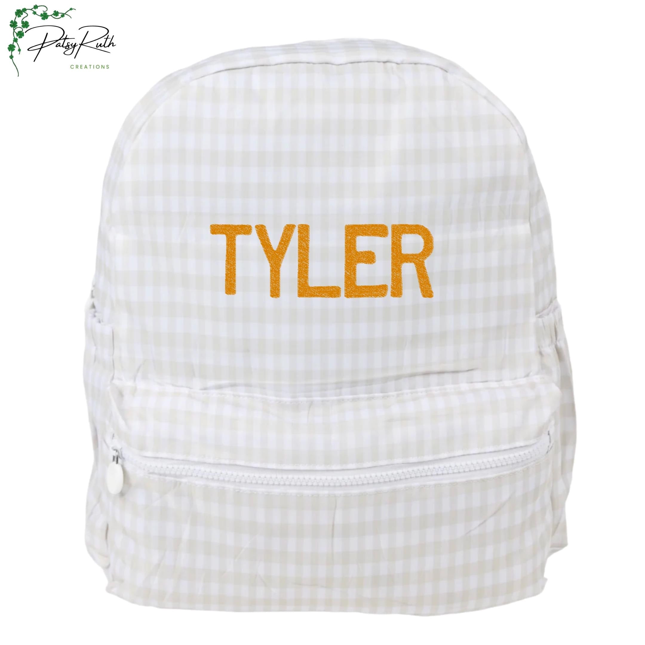 Personalized Toddler-Size Nylon Backpack | Fun Prints, Interior Pocket, Side Pockets
