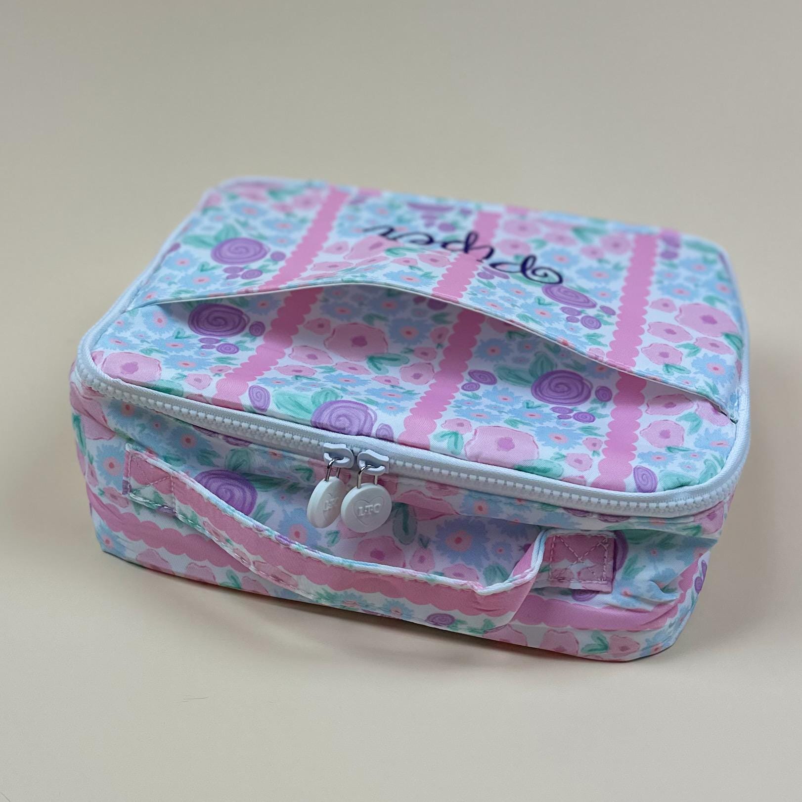 Insulated Embroidered Nylon Printed Lunch BagPersonalized & Versatile