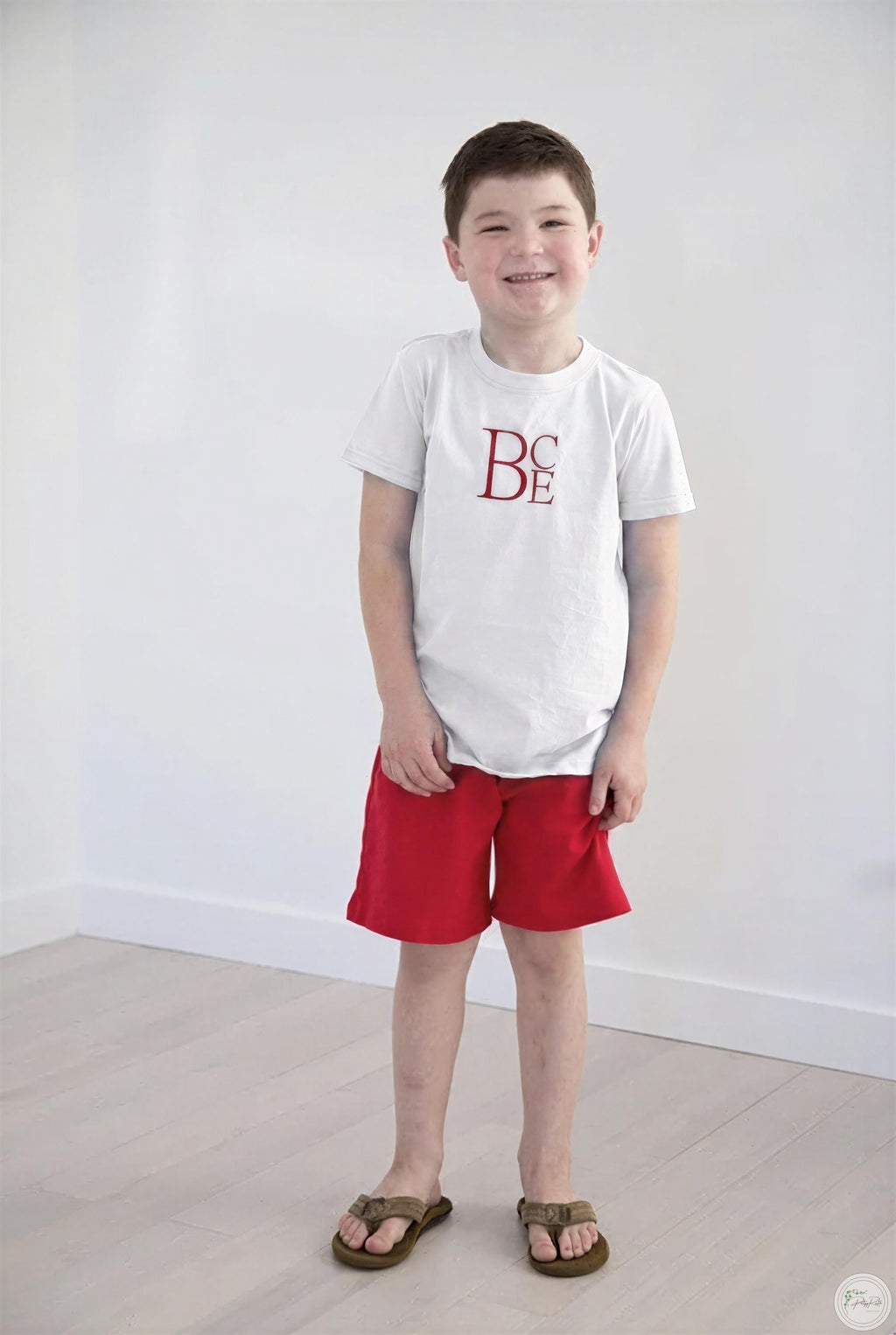 Children's White Cotton Tops: Personalized Embroidered Apparel, Soft Fabric (Boys Polo, Girls Puff Sleeve, Unisex Sizes)