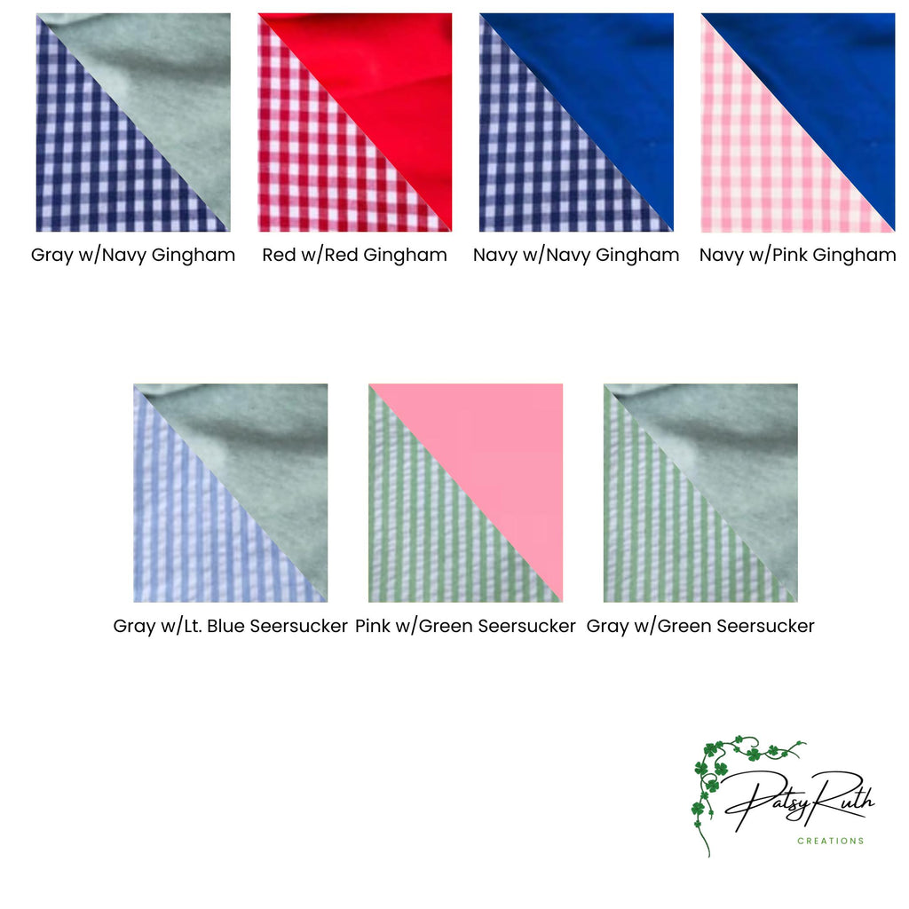 Personalized | Monogrammed Quarter-Zip Pullover with Gingham Collar