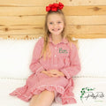 Children's Monogrammed Christmas Lounge Dress