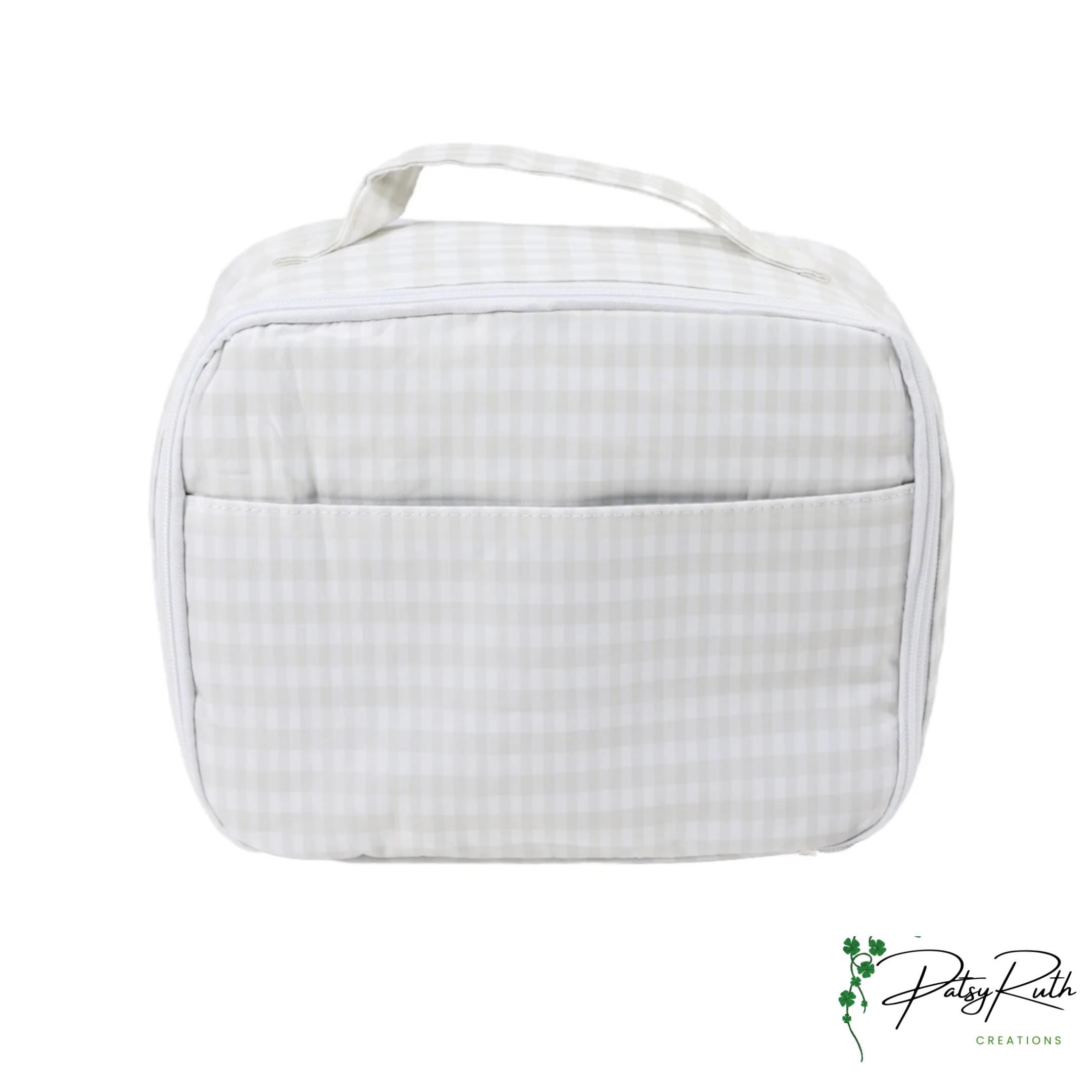 Insulated Embroidered Nylon Printed Lunch BagPersonalized & Versatile