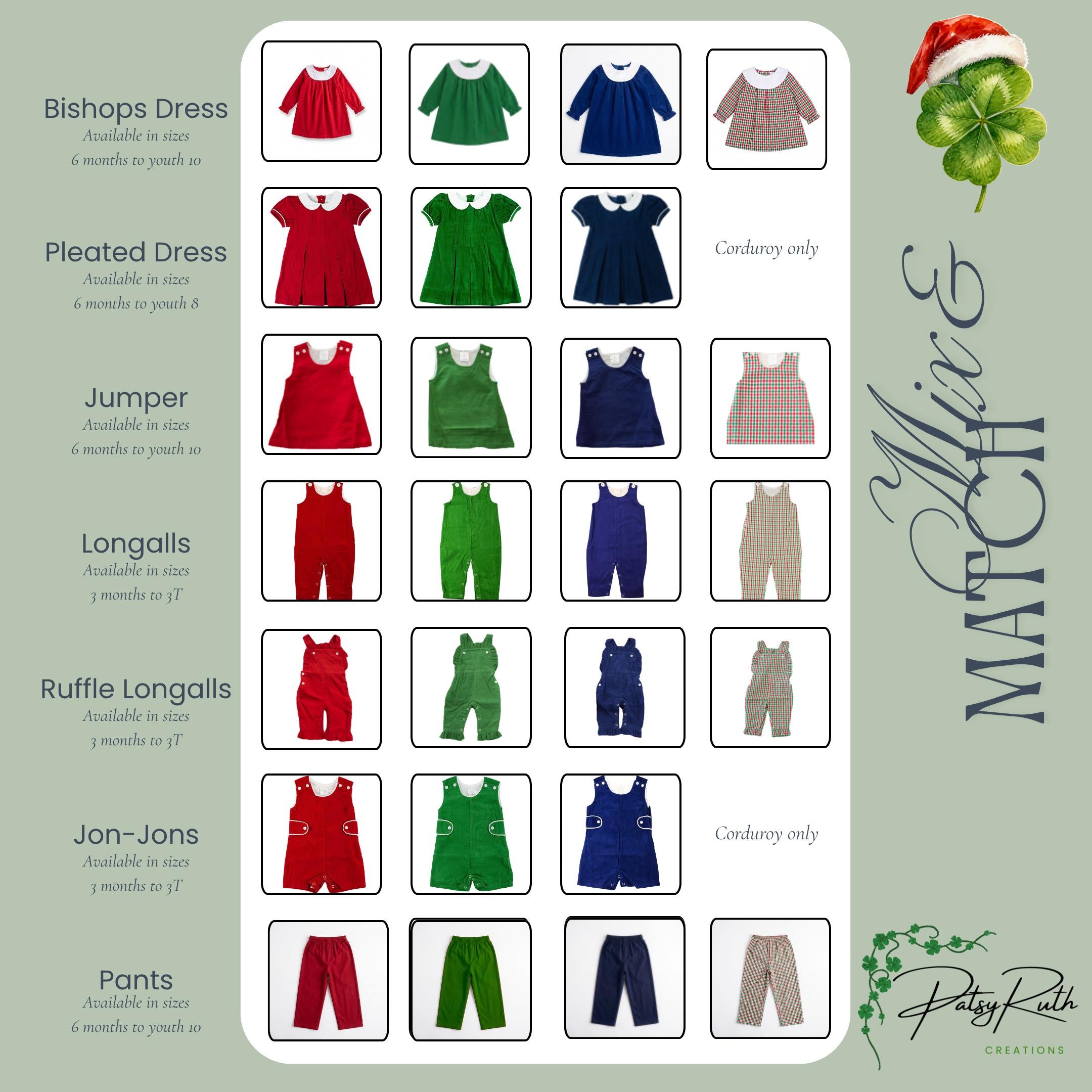 Personalized Peter Pan Collar Dress Girls, Classic Holiday Style (Cotton Corduroy, Fully Lined)