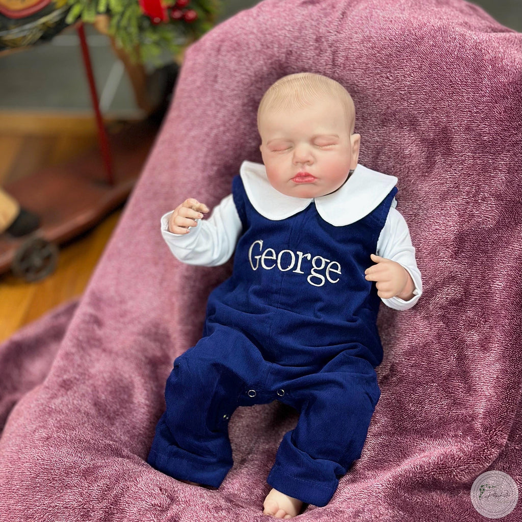 Soft Cotton Longalls Personalized Little Boy Longalls: Holiday Style, Gingham & Corduroy