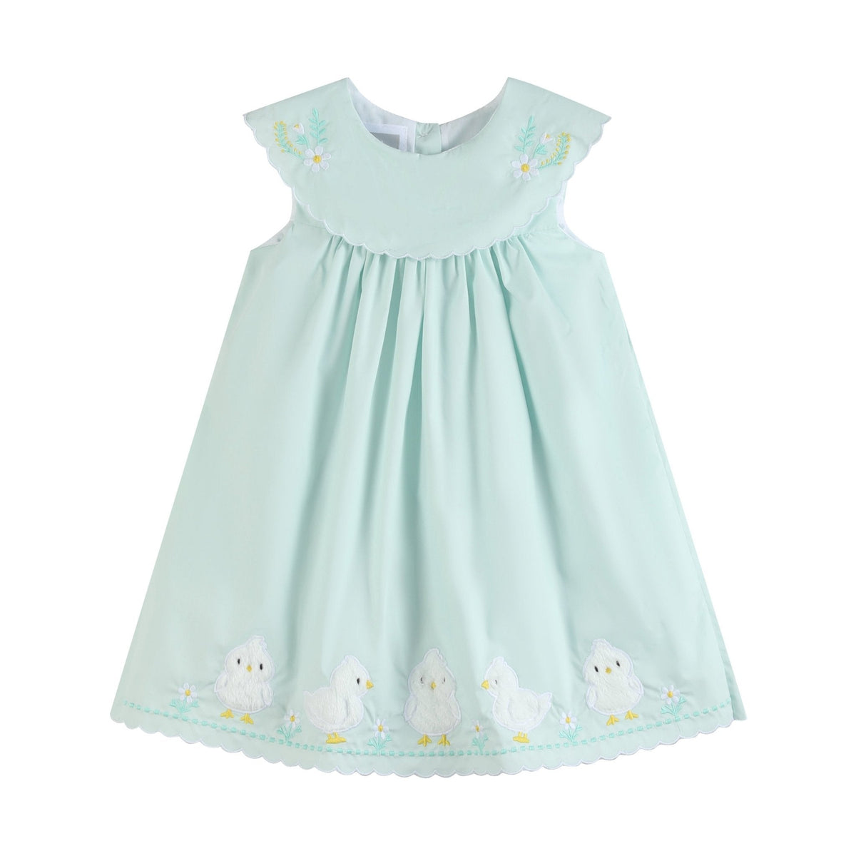 Misty Blue Fuzzy Chickies Dress