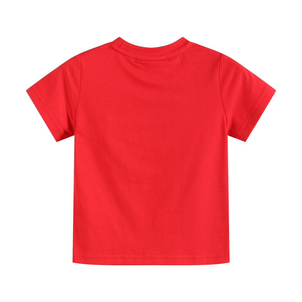 Red and Blue Baseball Smocked Shirt and Shorts Set