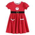 Red Santa Dress with Black Sash
